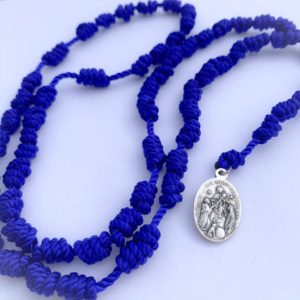 St. Dominic Knotted Royal Blue Rosary