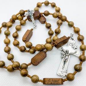 The Woodworker Series - Sandlewood Scented Saint Joseph Rosary