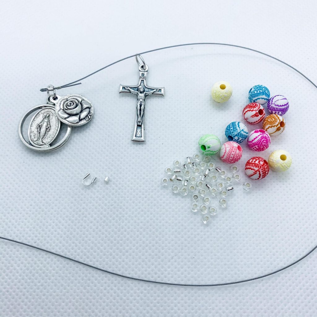 Little Flowers Decade Pocket Rosary DIY Kit